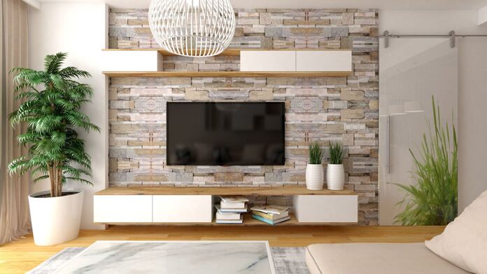 How to decorate the TV wall