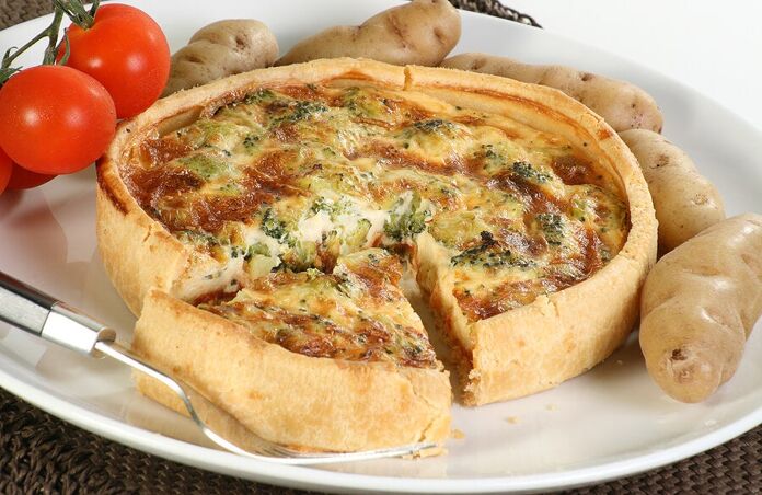 Prepare this delicious vegetable and soft cheese quiche